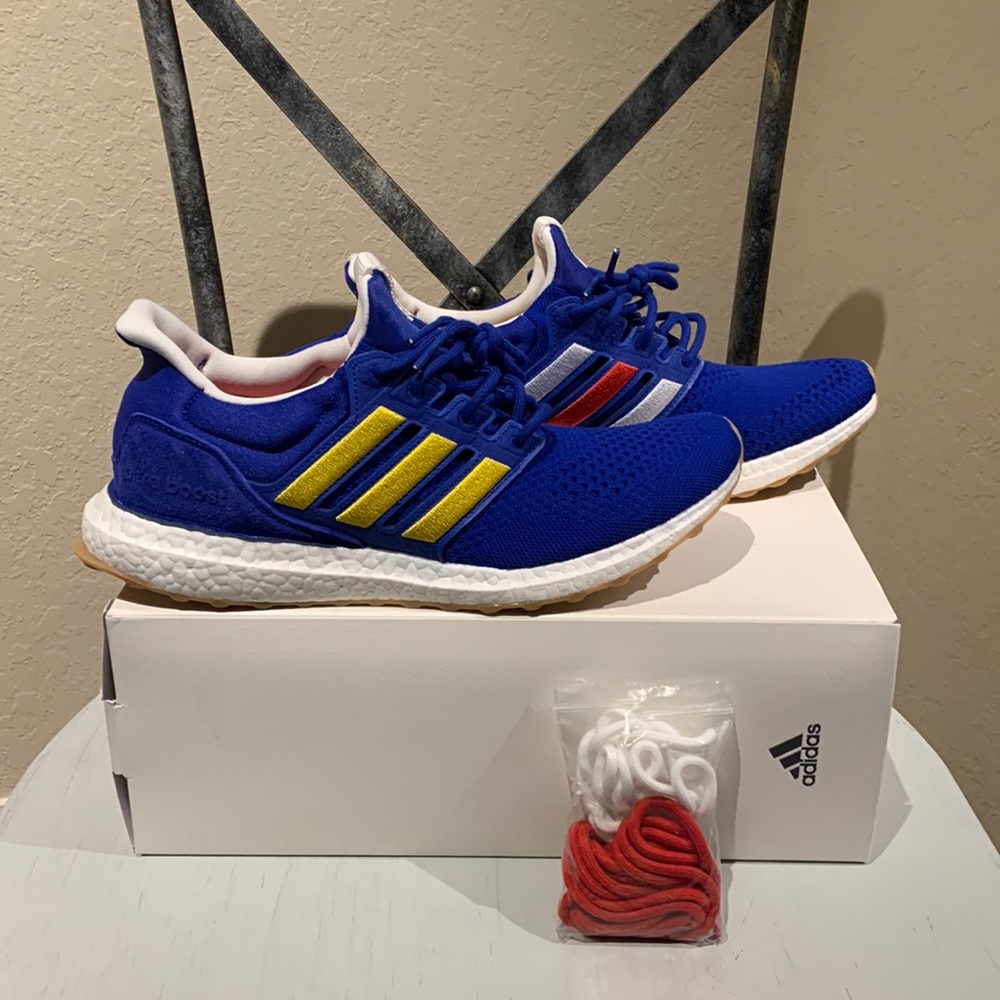 Mens Adidas Engineered Garments Ultraboost 1.0 Consortium Blue Bird size 10